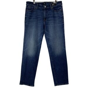 Express Slim Straight Men's Jeans Dark Wash 33x32 Stretch Comfort Denim NWT‎